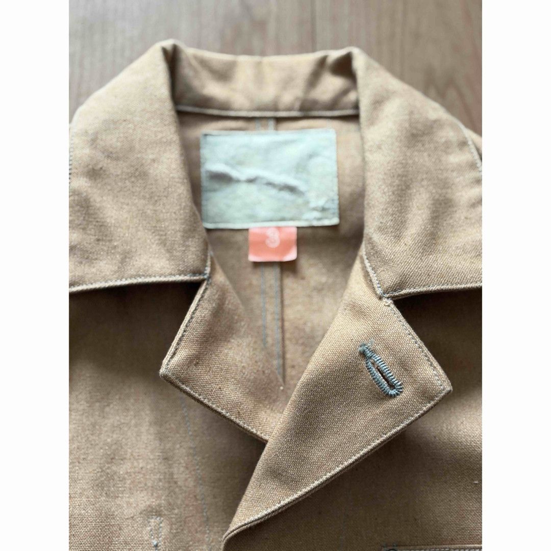 FilMelange Fil' Em Alls Brown Duck Cotton Coverall Jacket (Size 3) Size US S / EU 44-46 / 1 - 7 Thumbnail