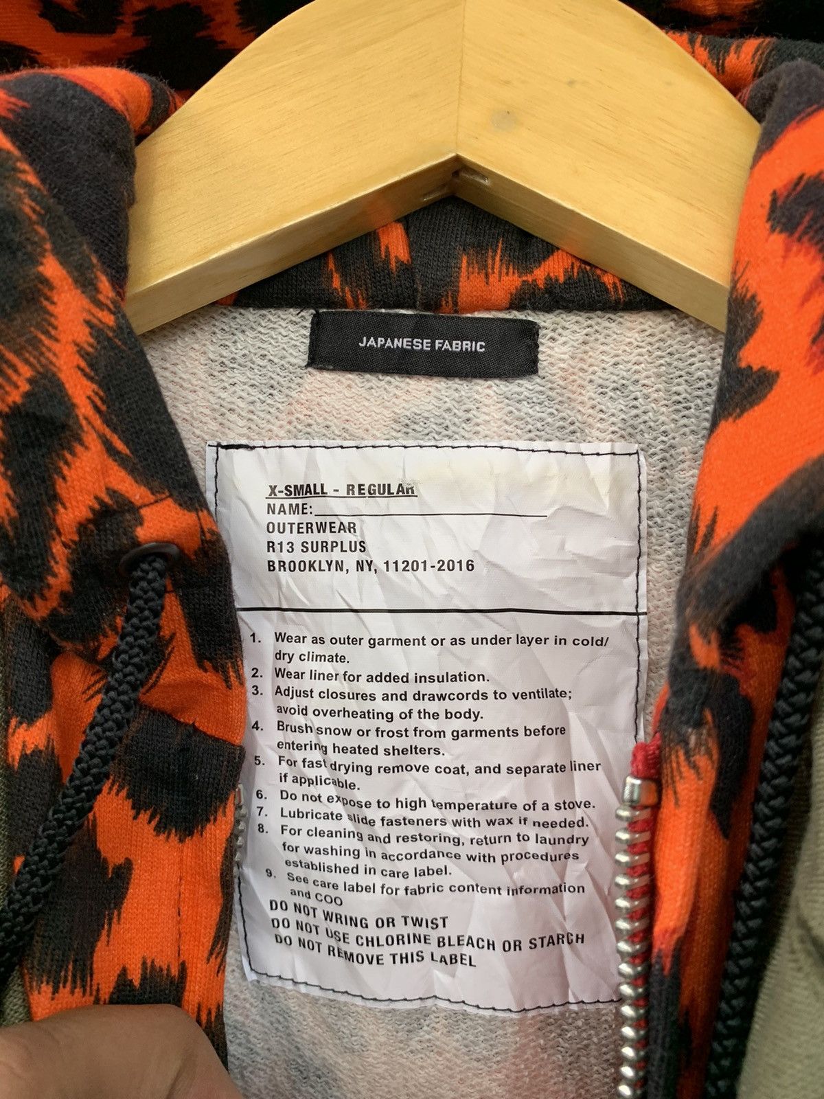 R13 R13 long military jacket leopard hooded Size US L / EU 52-54 / 3 - 5 Thumbnail