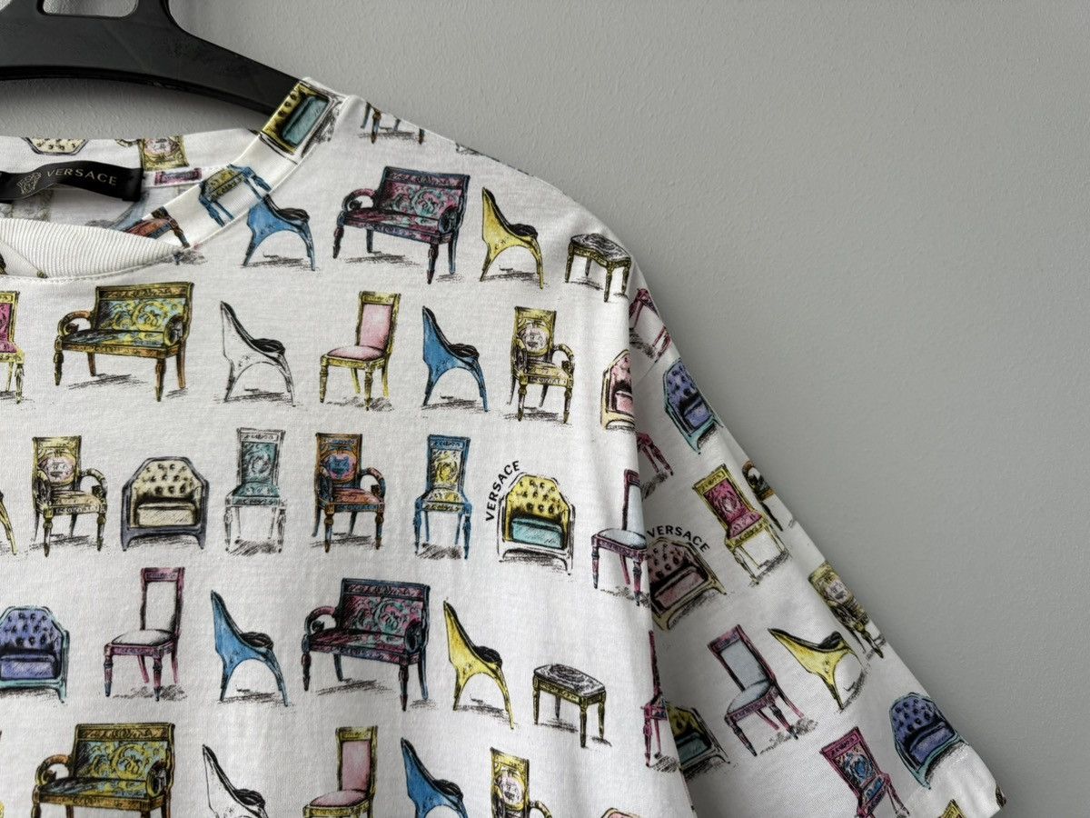 Versace Versace Chair Print Mens Tshirt Size US M / EU 48-50 / 2 - 4 Thumbnail