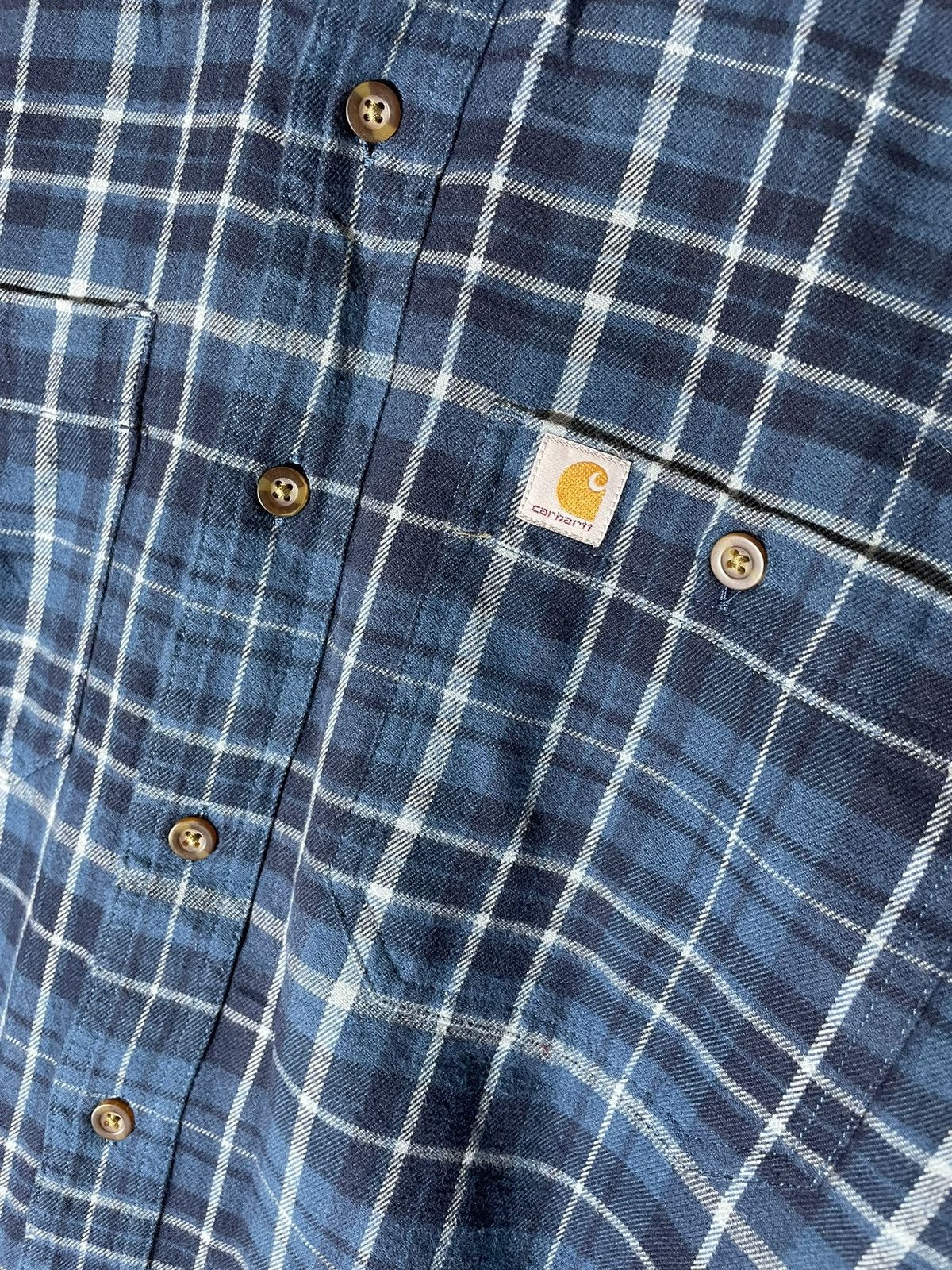 Carhartt Wip × Flannel × Vintage Carhartt vintage y2k streetwear flannel shirt Size US L / EU 52-54 / 3 - 5 Thumbnail