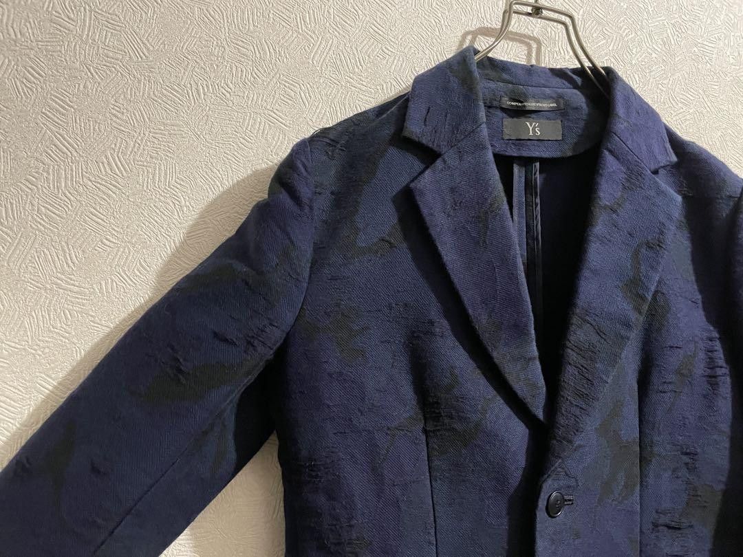 Yohji Yamamoto Y's Yohji Yamamoto Jacquard Tailored Jacket Size US M / EU 48-50 / 2 - 5 Thumbnail