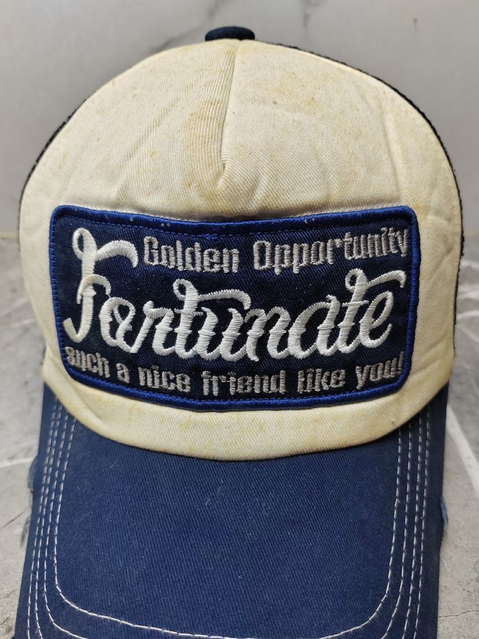 Japanese Brand Vintage Fortunate Distressed Style Trucker Hat Cap Size ONE SIZE - 3 Thumbnail