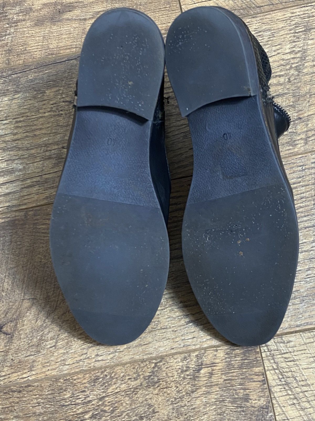 Japanese Brand Rare Y2K Avant Garde Snakeskin Textured Leather Boots Size US 8 / EU 41 - 5 Thumbnail