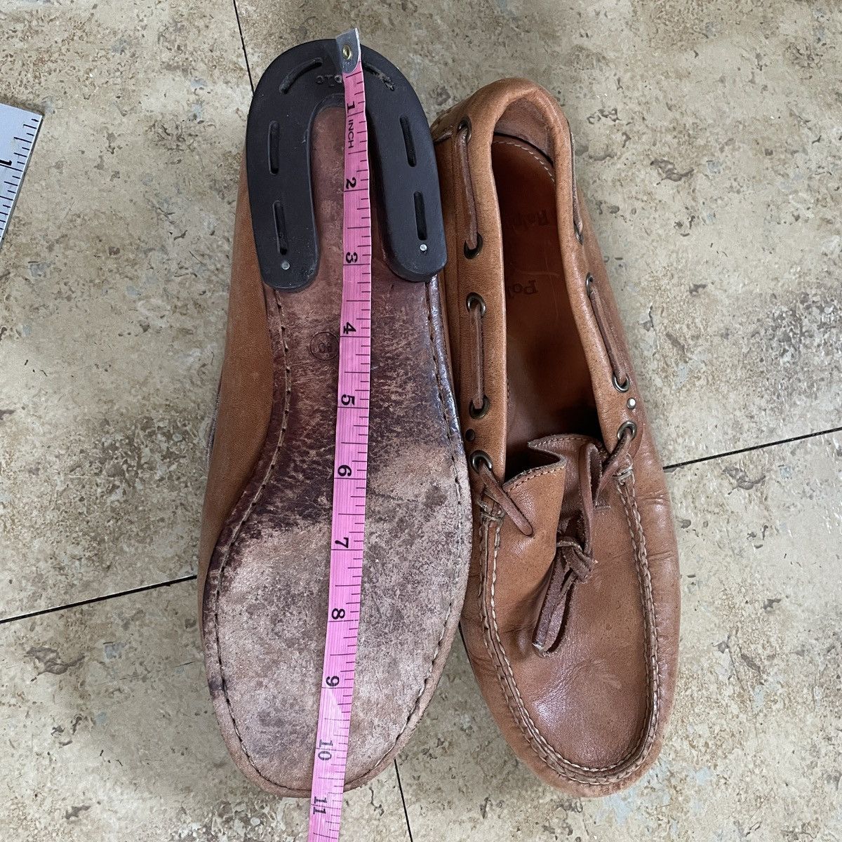 Polo Ralph Lauren Polo Ralph Lauren light brown leather boat shoe loafers Size US 9 / EU 42 - 10 Thumbnail