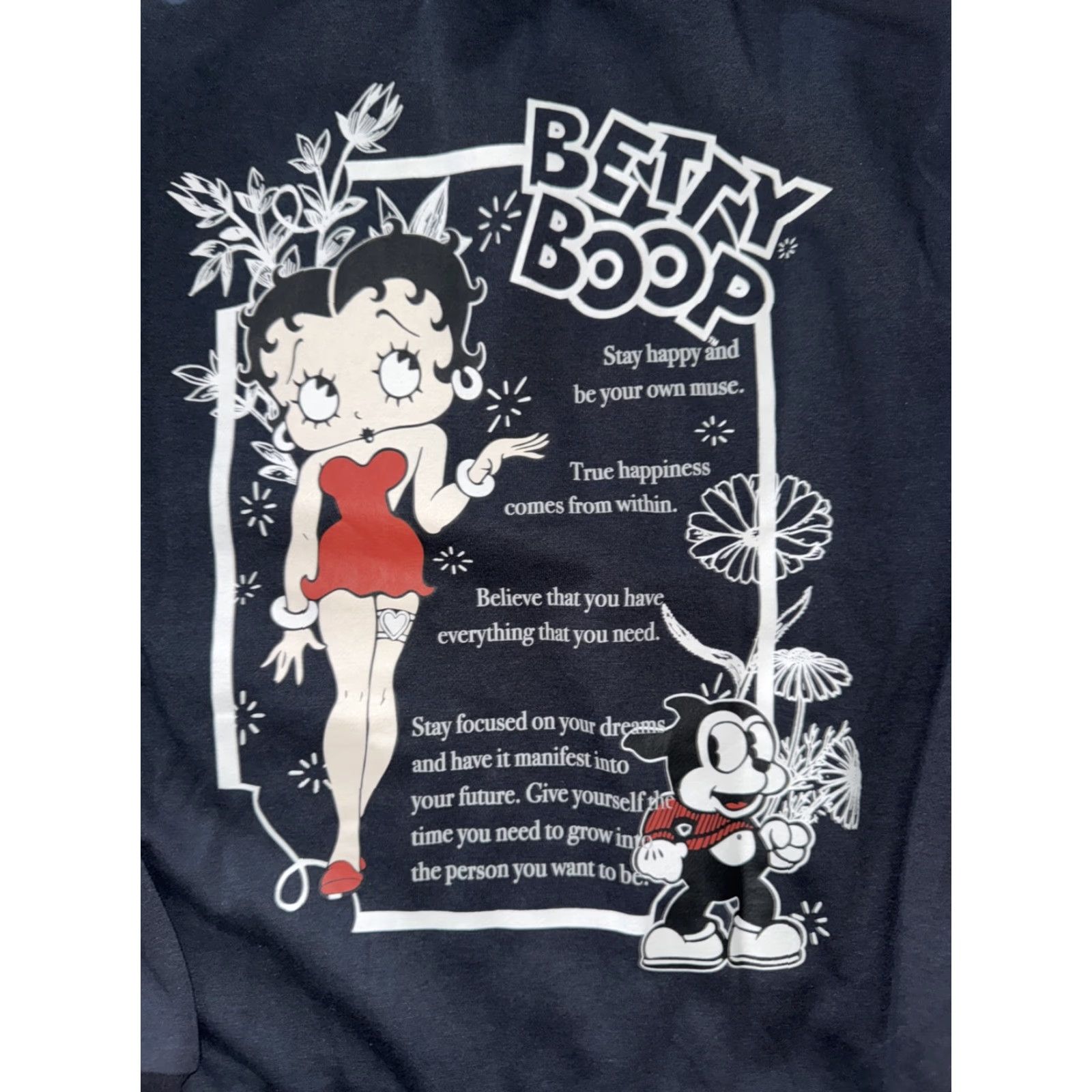 Vintage VINTAGE Betty Boop Sweater Shirt Men L Blue 20x24 Pullover Quarter Zip Size US L / EU 52-54 / 3 - 5 Thumbnail