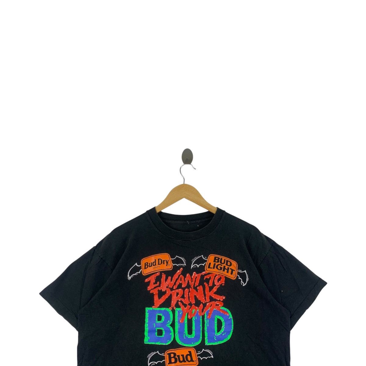 Budweiser Vintage 90’ BUDWEISER DRY LIGHT I Want To Drink Tee Shirt Size US L / EU 52-54 / 3 - 2 Thumbnail