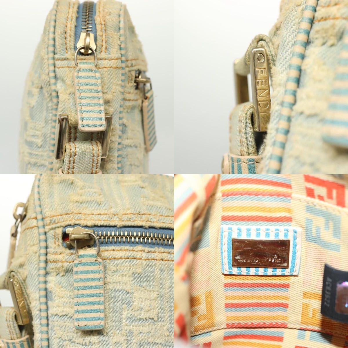 Fendi FENDI Shoulder Bag Denim Light Blue Gold Size ONE SIZE - 11 Thumbnail