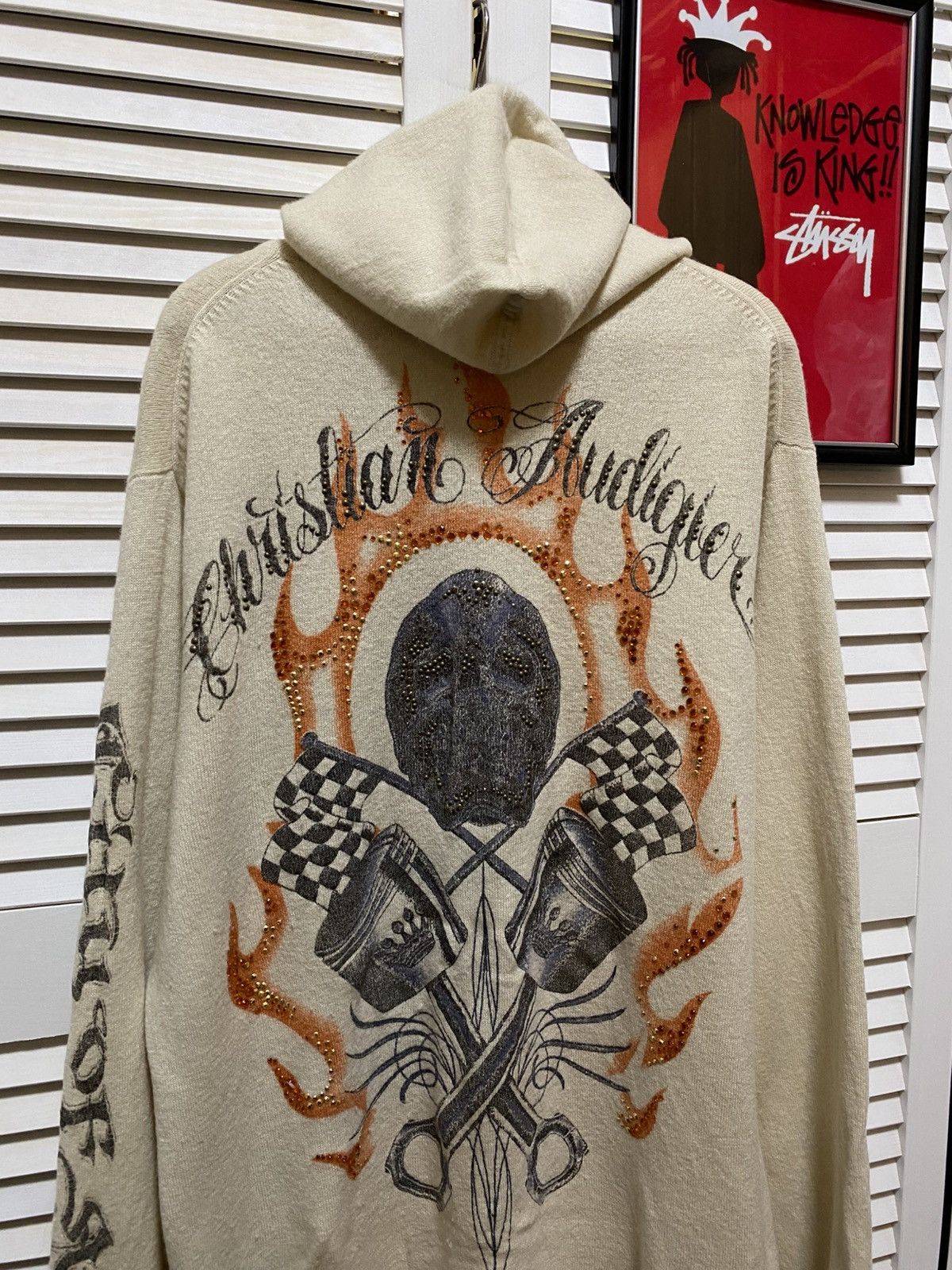 Christian Audigier Vintage Zip-Up Hoodie Christian Audigier Ed Hardy Y2k gothic Size L / US 10 / IT 46 - 7 Thumbnail