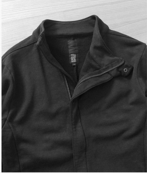 Thom Krom Thom Krom Black Assymetric Zip Long Sweatshirt Jacket Size US XXL / EU 58 / 5 - 4 Thumbnail