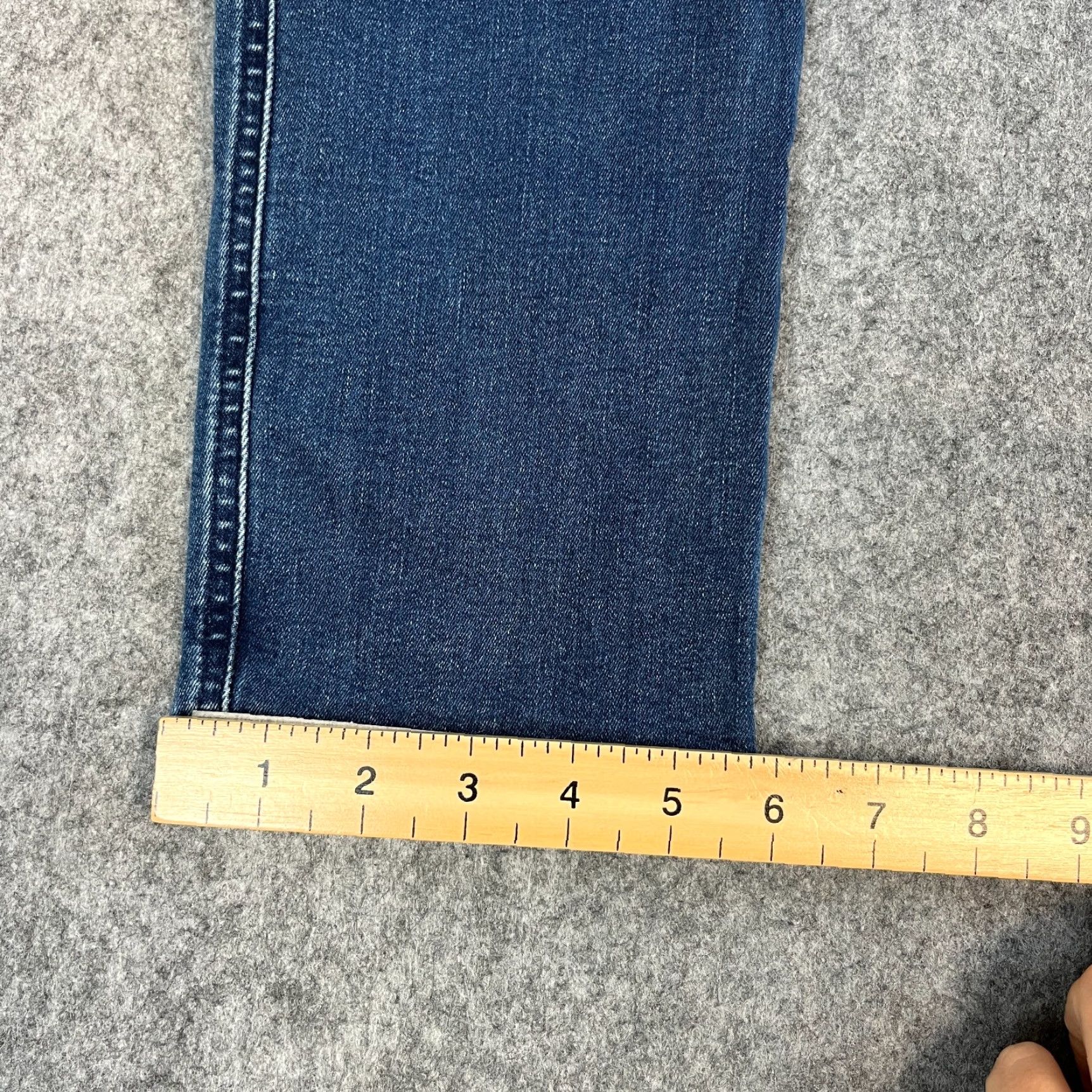 Replay Replay Anbass Mens Jeans Slim Skinny 32 Dark Wash Blue Stretch Denim 5-Pocket Brand: Replay Anbass Slim Fit Jeans Mens 32 in Blue Dark Wash Size US 32 / EU 48 - 3 Thumbnail