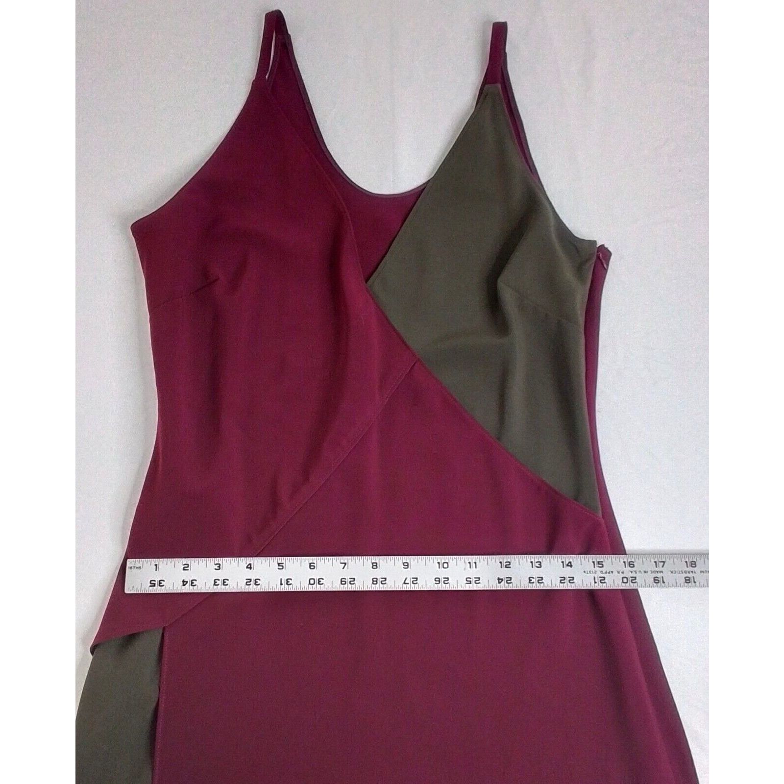 Other Tome Collective Dress Women's 6 Maxi Burgundy & Gray Size M / US 6-8 / IT 42-44 - 11 Thumbnail