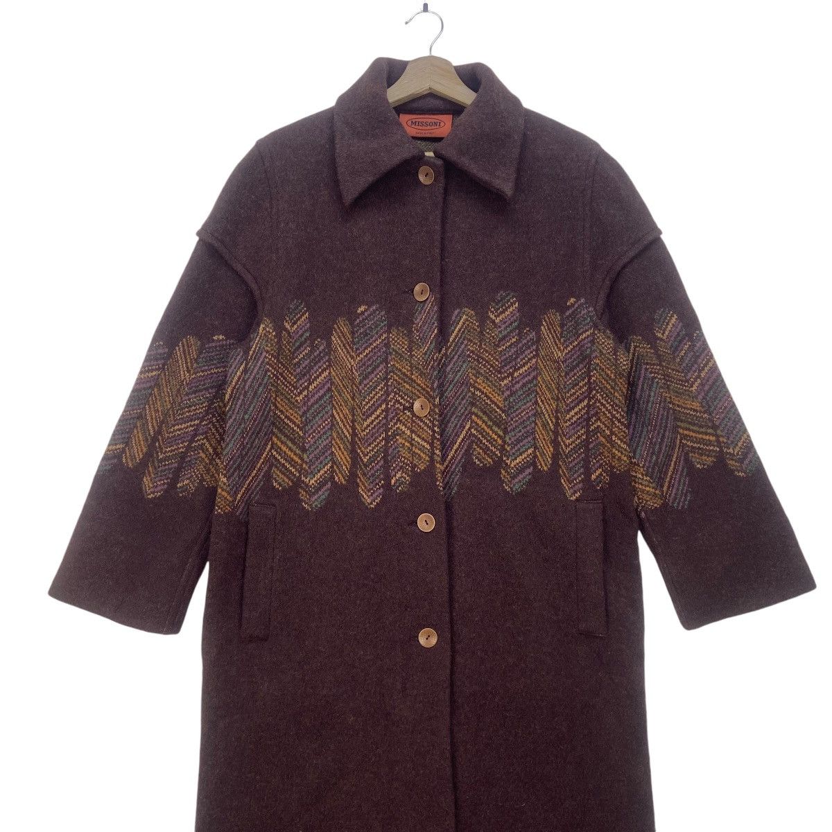 Missoni Made in Italy Missoni Wool Heavy Coat Size M / US 6-8 / IT 42-44 - 4 Thumbnail