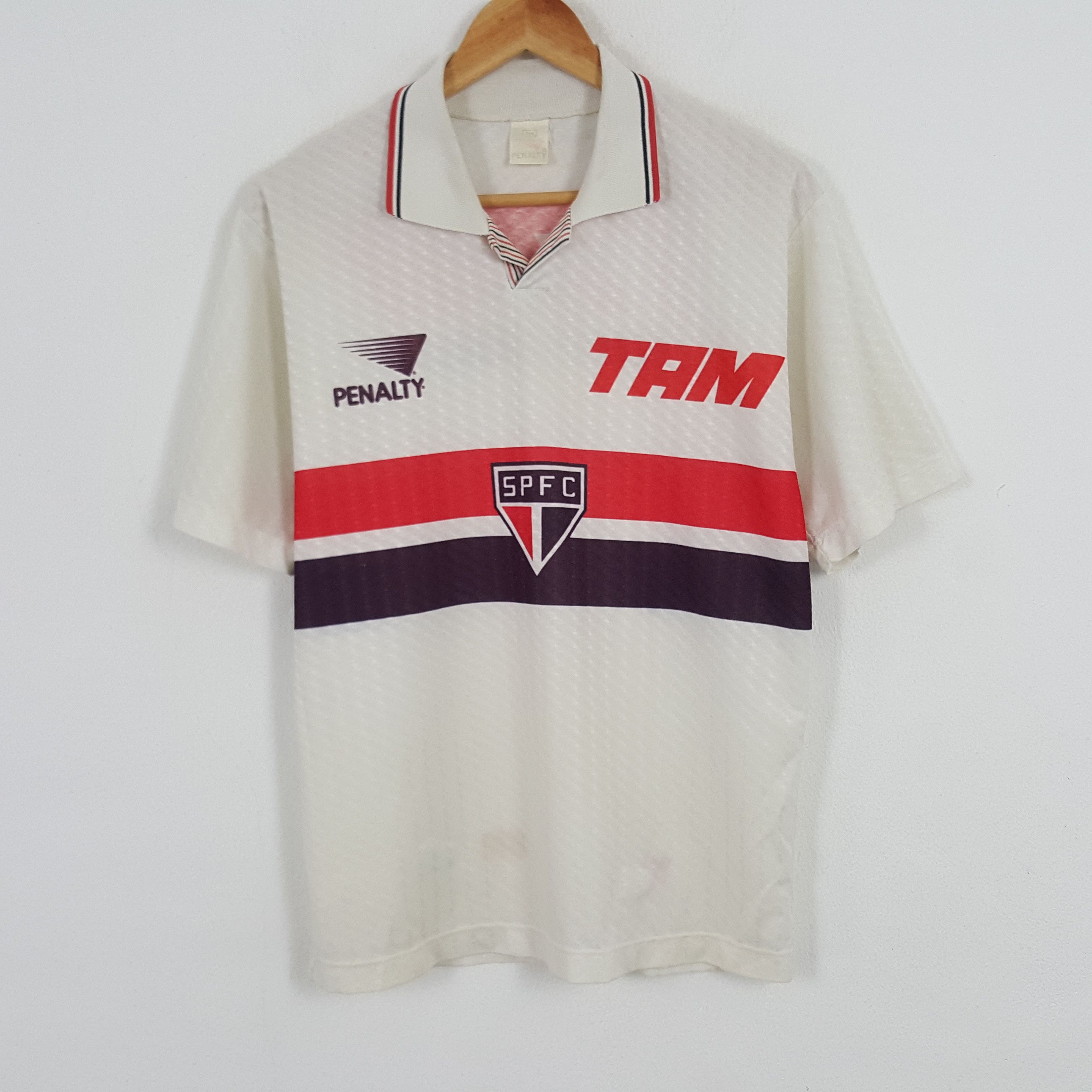 Penalty × Vintage Vintage 90's Sam Paolo Penalty Football Club Brazil Jersey Size US M / EU 48-50 / 2 - 3 Thumbnail