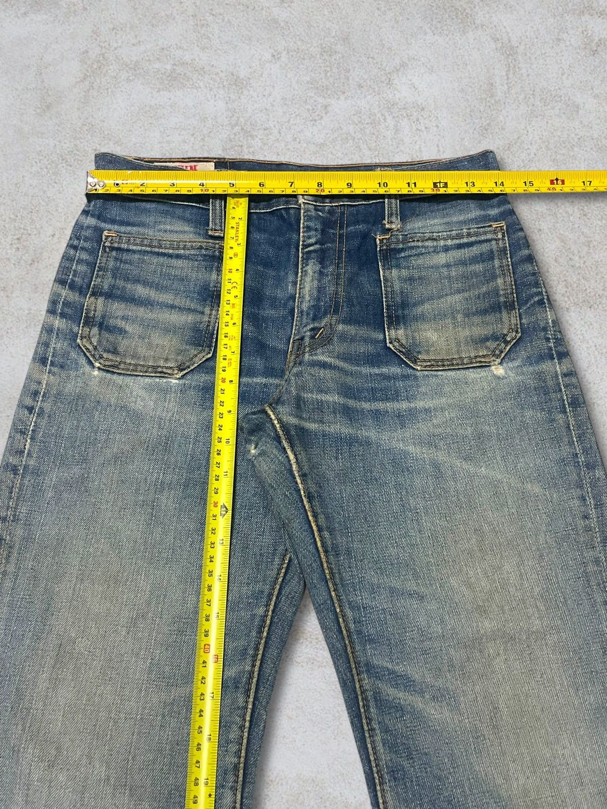 Edwin Rare Vintage 70s Edwin Talon Zip Bottom Bell Flare Bush Jean Size 30" / US 8 / IT 44 - 15 Thumbnail