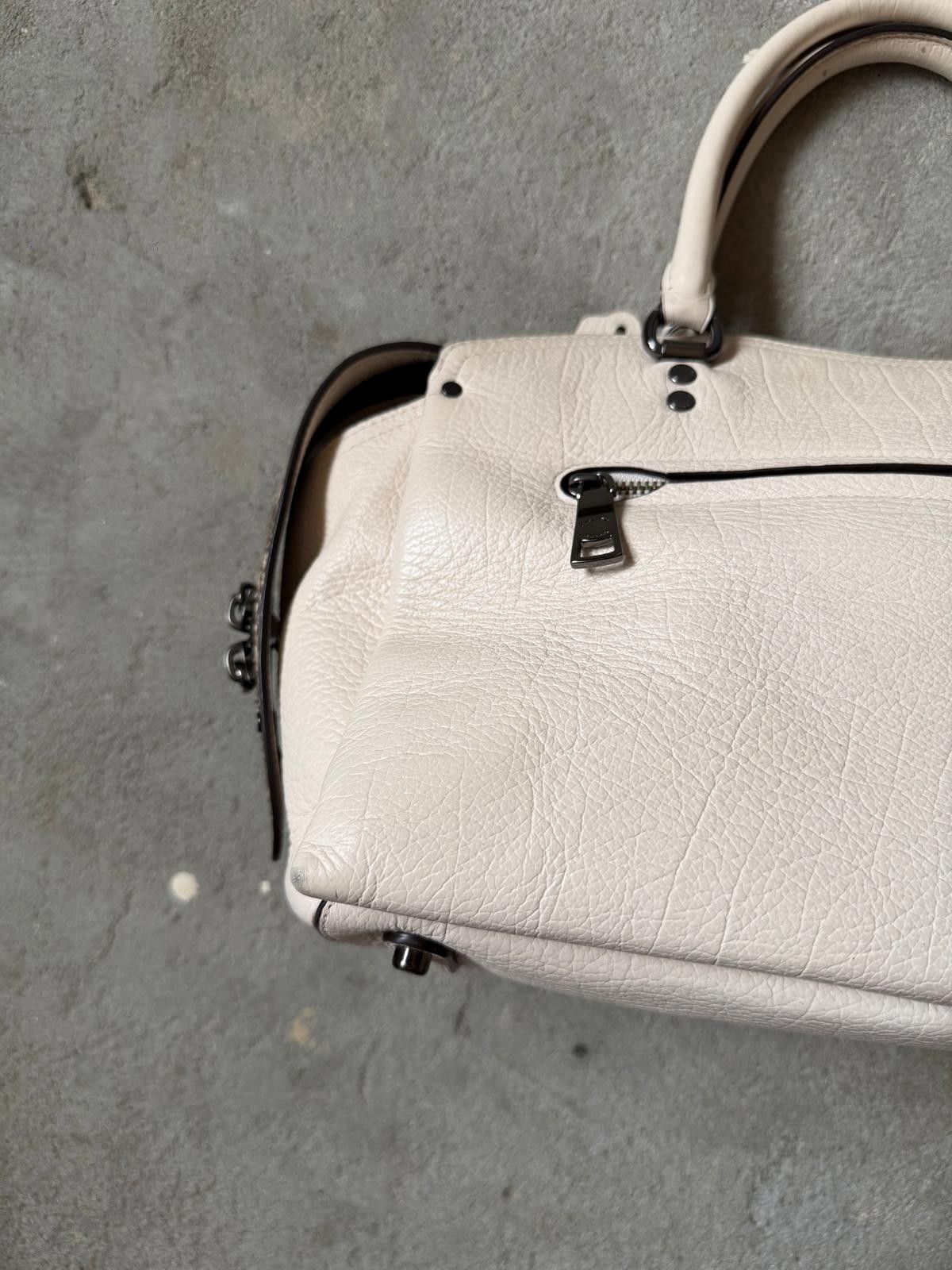 Coach Coach Drew Pebble Snakeskin Shoulder Bag White Size ONE SIZE - 7 Thumbnail