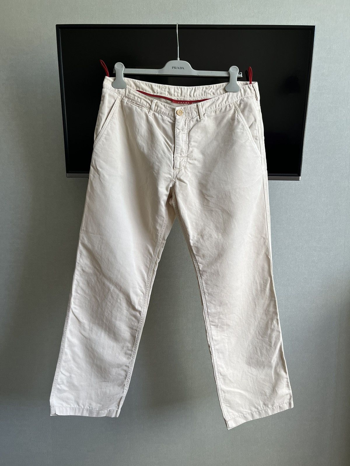 Prada Prada Linen and Cotton casual pant Size US 35 - 1 Thumbnail