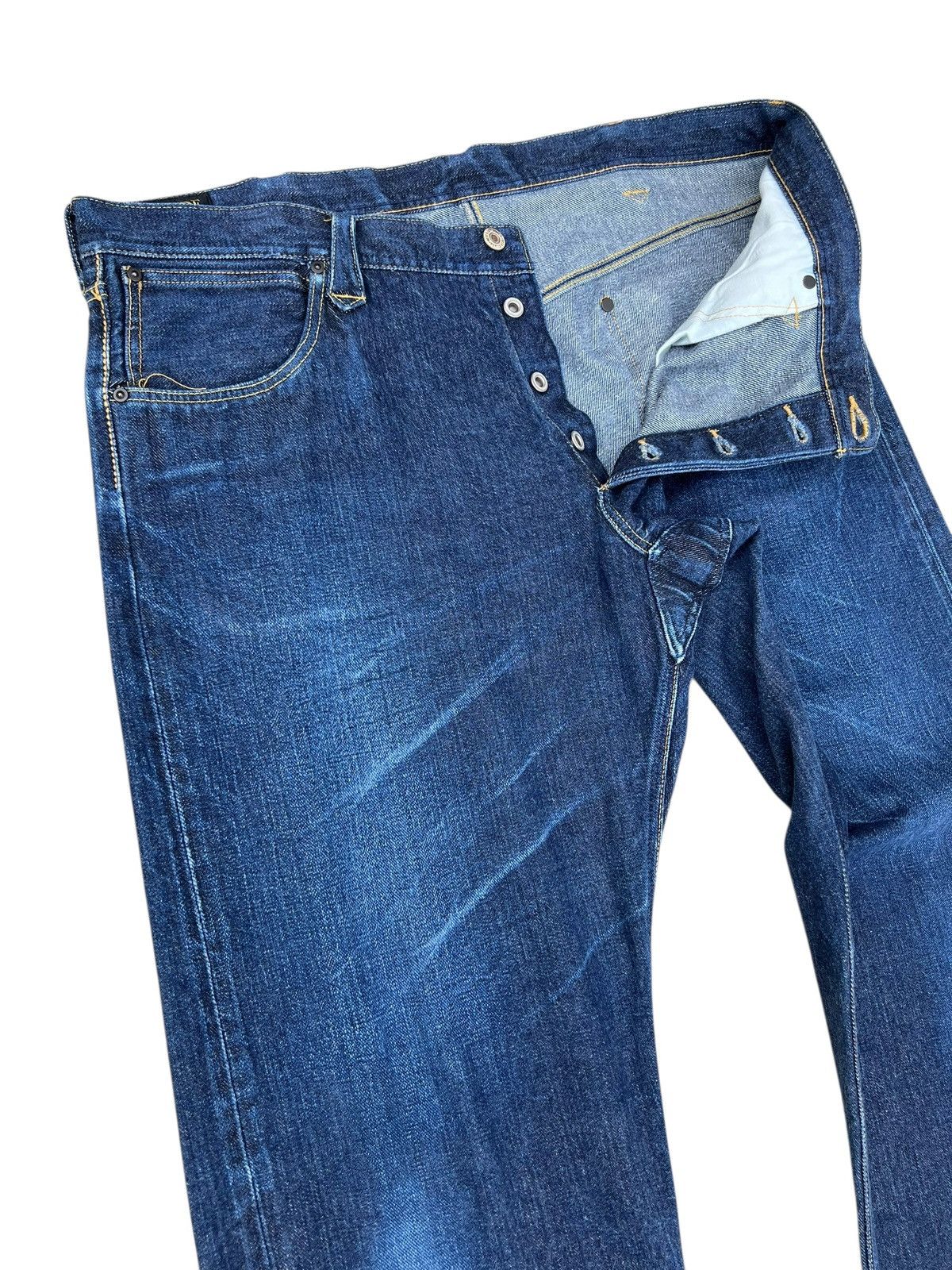 WEST RIDE West Ride Cycle Togs Japan Fade Blue Denim Selvedge Jeans Size US 38 / EU 54 - 8 Thumbnail