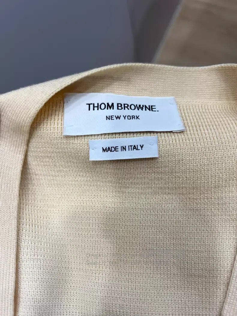 Thom Browne Thom Browne Beige Wool Cardigan Size US S / EU 44-46 / 1 - 2 Thumbnail