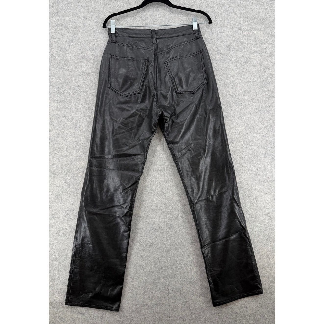 Agolde AGOLDE Detox Recycled Leather 90s Pinch High Waist Pant Size 26" / US 2 / IT 38 - 4 Thumbnail