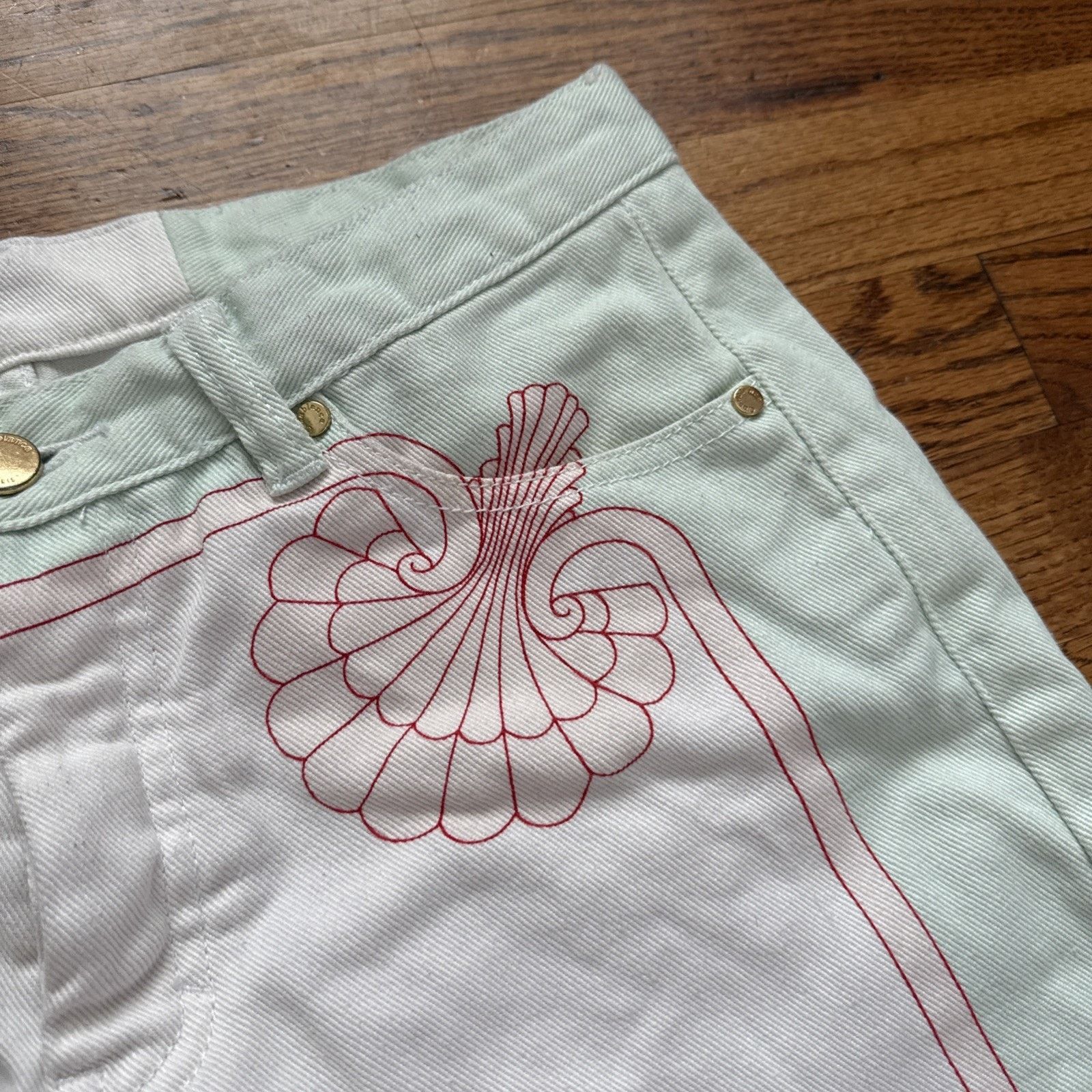 Casablanca casablanca shell print denim shorts white Size S 30 C23 Size US 30 / EU 46 - 3 Thumbnail