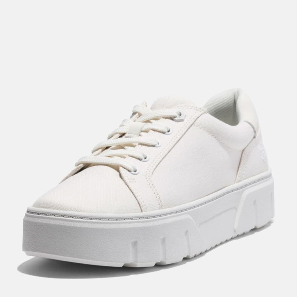 Timberland TIMBERLAND WOMEN'S 9.5 LAUREL COURT LOW LACE WHITE CANVAS Size US 9.5 / IT 39.5 - 8 Thumbnail