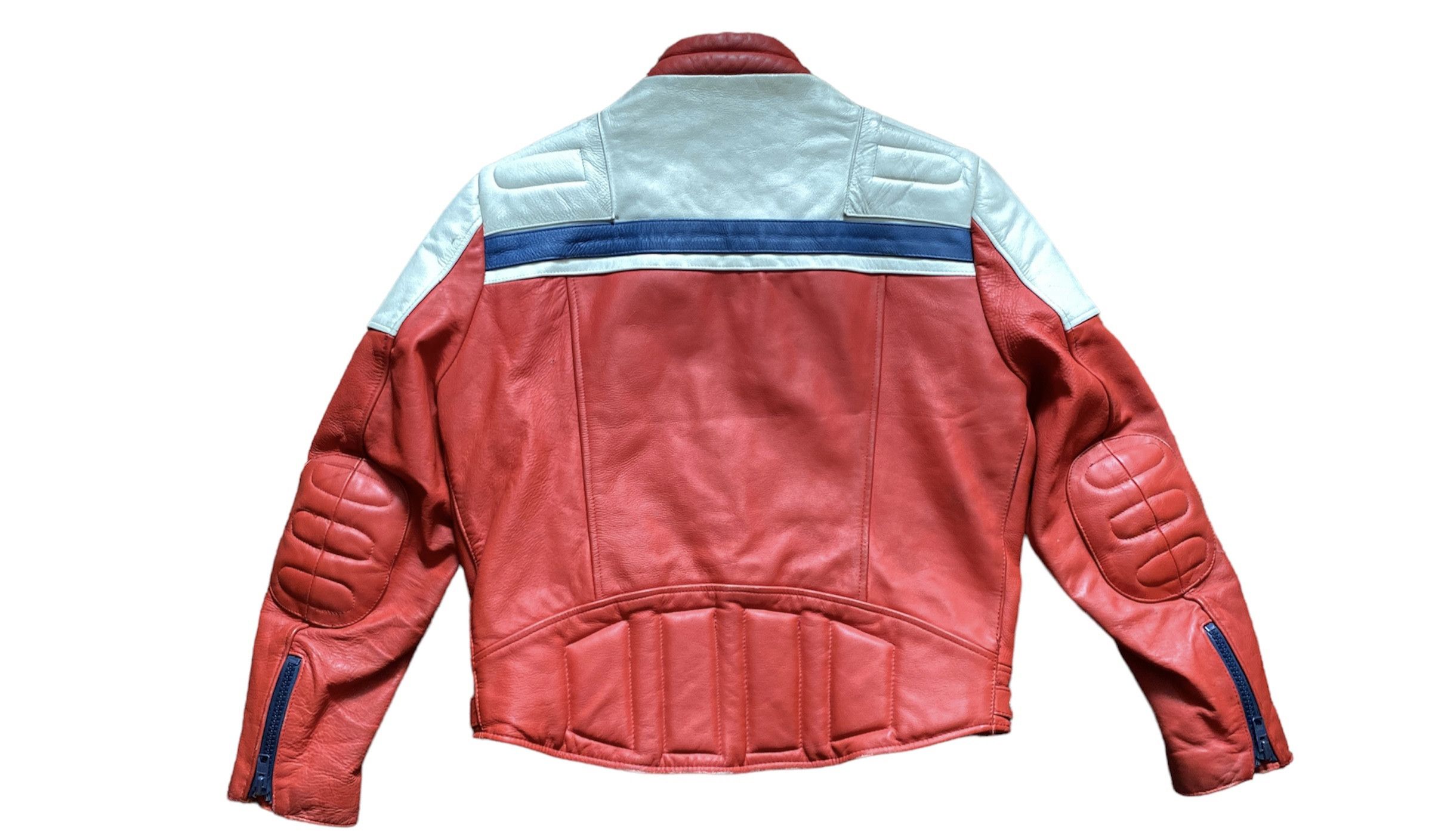 Vintage Rare UK Vintage 80s Wolf Leathers Biker Jacket Cafe Racer Size US XL / EU 56 / 4 - 9 Thumbnail