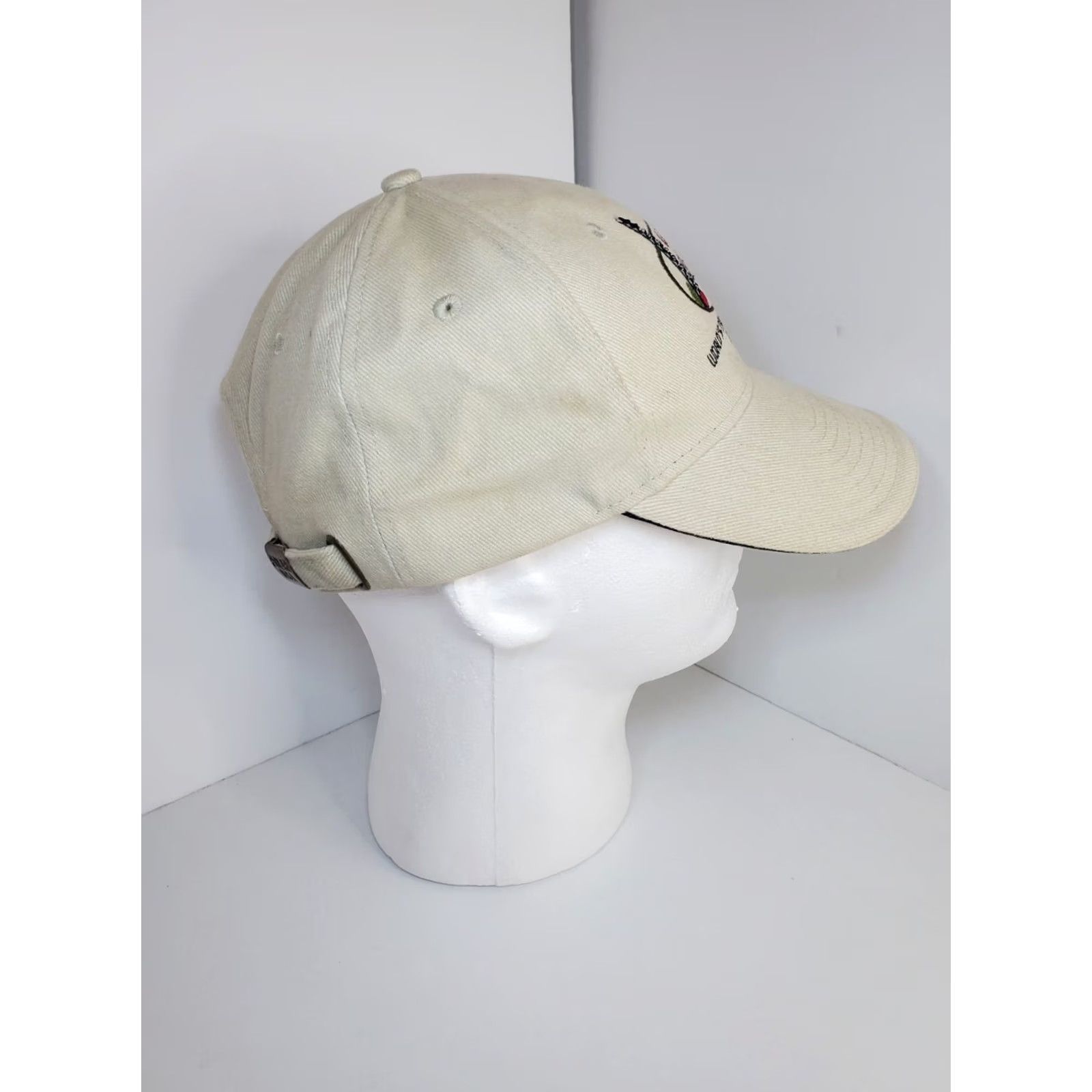 Vintage Vintage Mens Canvas Death Valley Baseball Cap Strapback OSFM Beige Embroidered - US Casual Travel Size ONE SIZE - 6 Thumbnail