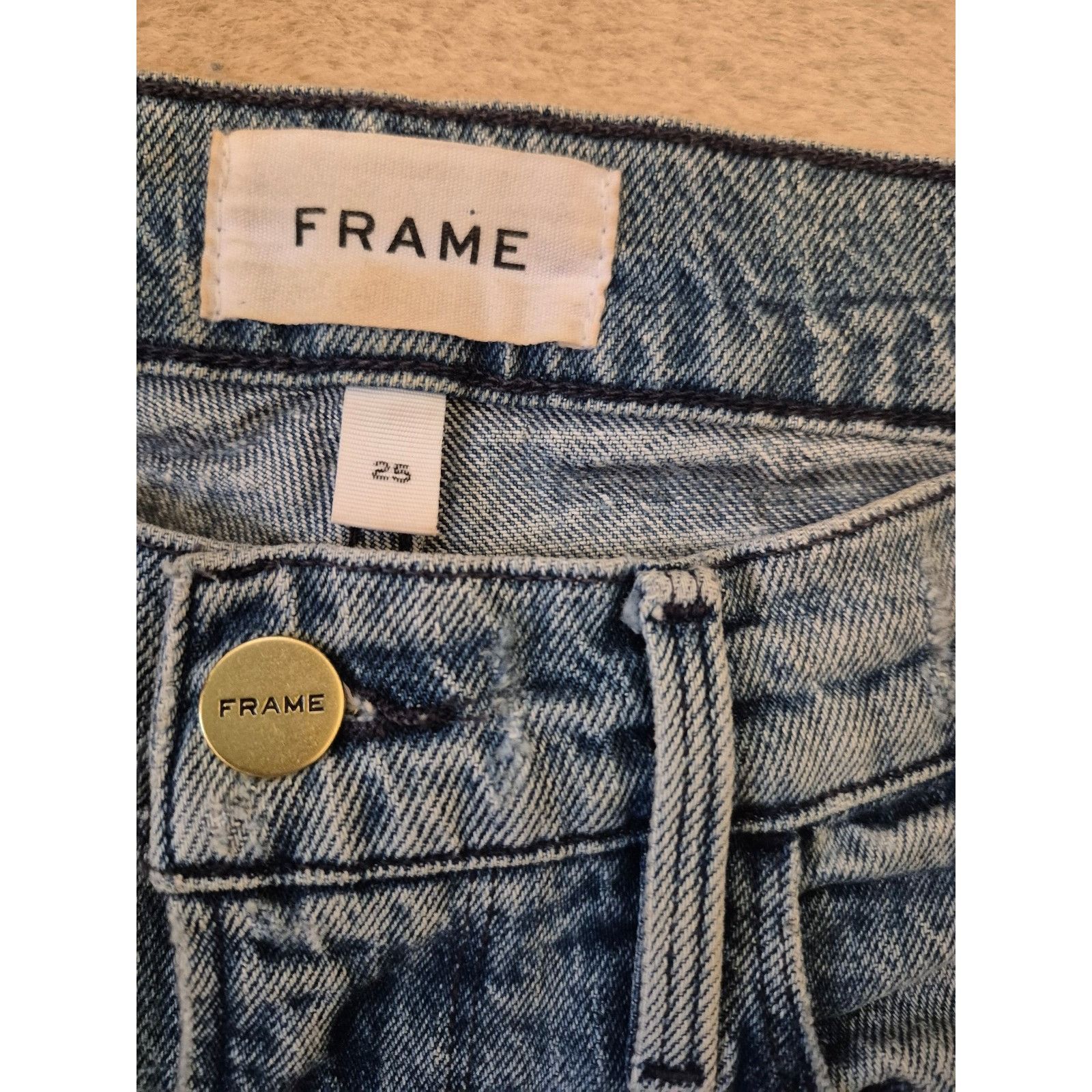 Frame FRAME le Garcon Distressed Jeans Mid Rise Skinny Jeans Mediu Size 25" / US 0 / IT 36 - 6 Thumbnail