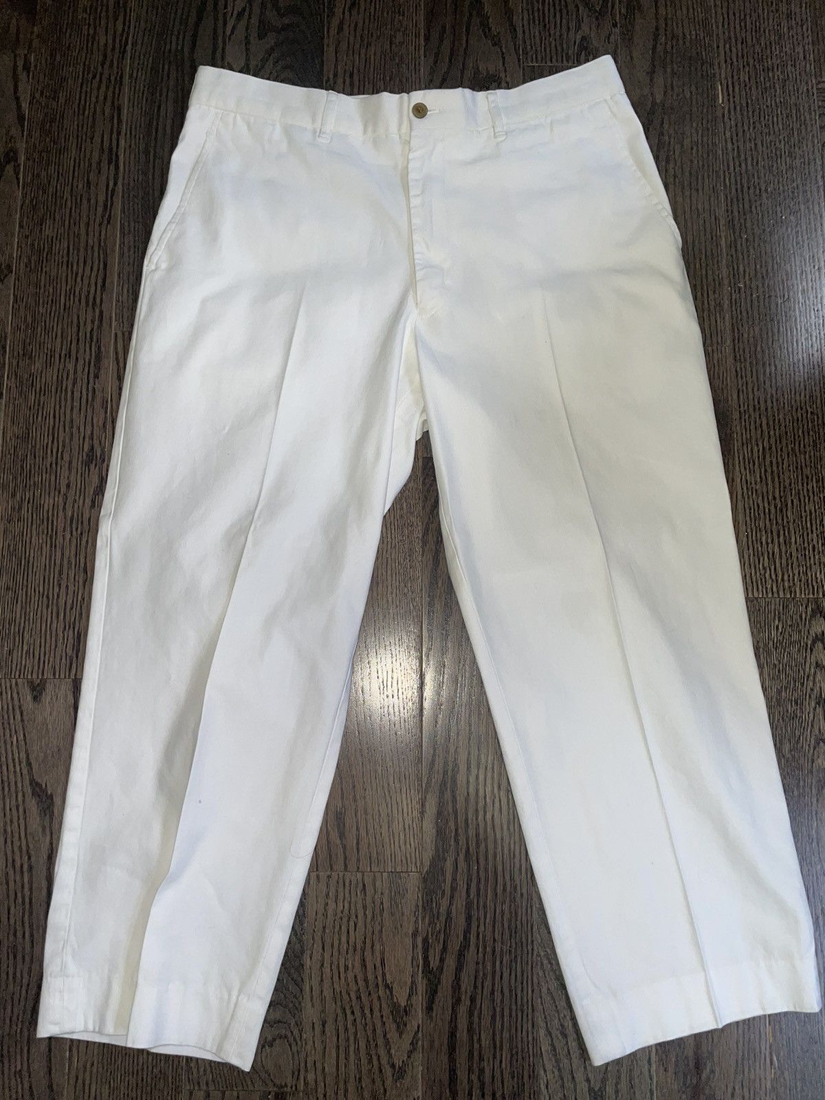 image of Comme Des Garcons Cdg Pants Bought From Dover Street Market Nyc in White, Men's (Size 32)
