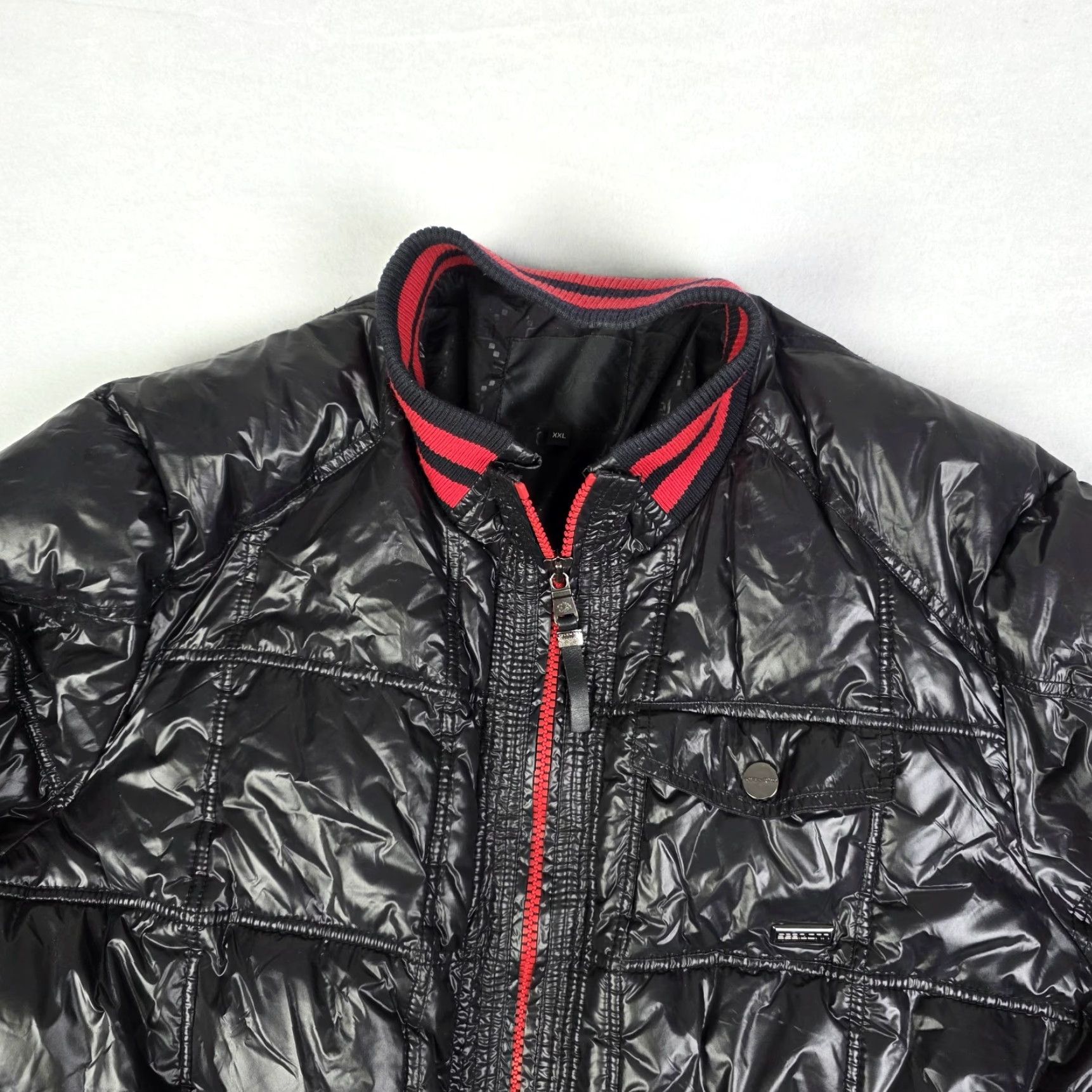 Sean John VINTAGE Sean John Puffer Jacket Mens 2XL Black Red Shiny Hip Hop Streetwear Size US XXL / EU 58 / 5 - 4 Thumbnail