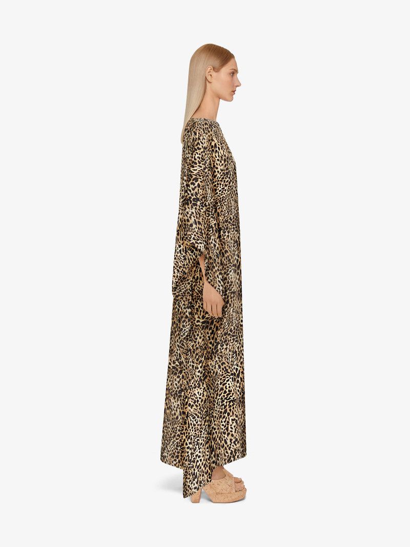 Givenchy o1n1vont0326 Printed Kaftan in Brown Size XS / US 0-2 / IT 36-38 - 4 Thumbnail