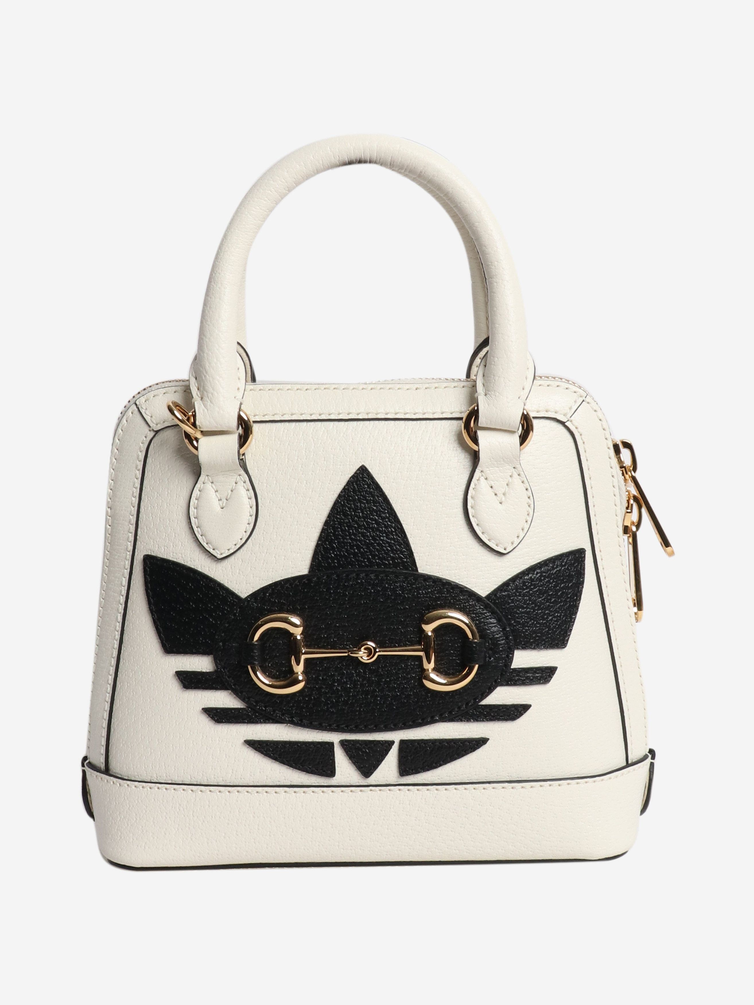Gucci Black and white Horsebit 1955 shoulder bag Size ONE SIZE - 1 Thumbnail