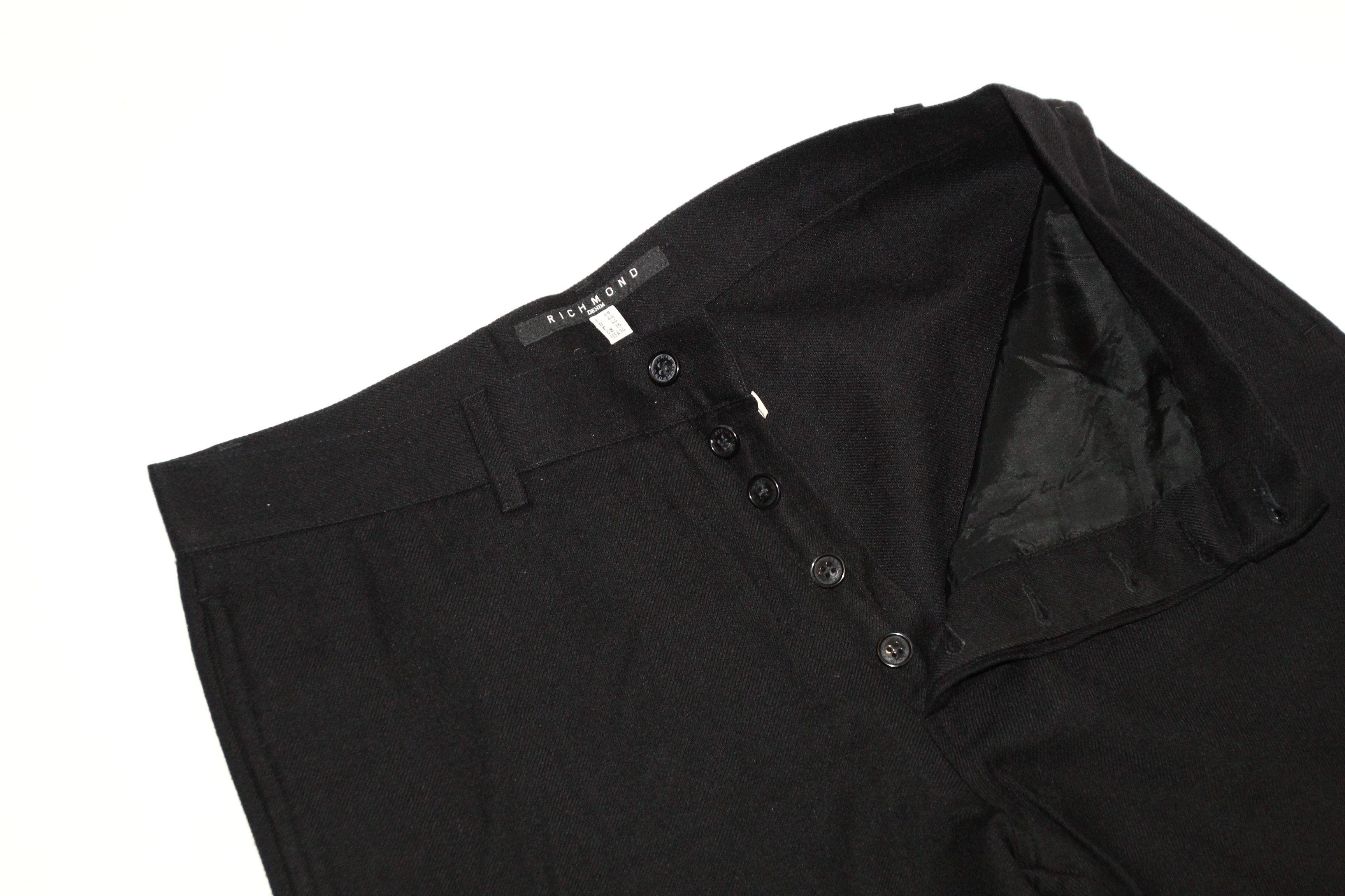 John Richmond Richmond Dnm col.990 Cotton Lining Wool Cargo Trousers Size US 32 / EU 48 - 8 Thumbnail