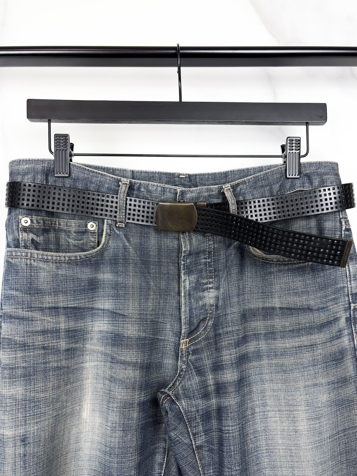 Dior × Hedi Slimane Rare SS04 Dior Homme 'Strip' Black Chain Belt
