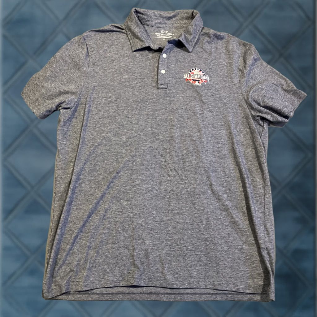 Vineyard Vines Vineyard Vines Polo - XL - Blue - 2018 MLB ALL STAR GAME - Washington DC - Golf Polo - Short Sleeve - Stars - Men Size US XL / EU 56 / 4 - 1 Thumbnail