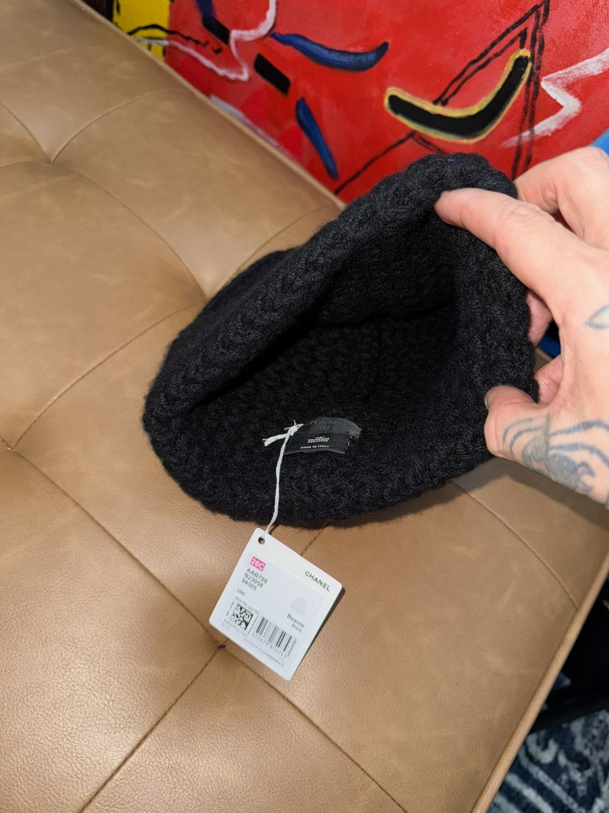 Chanel Chanel cc cashmere logo beanie Size ONE SIZE - 5 Thumbnail