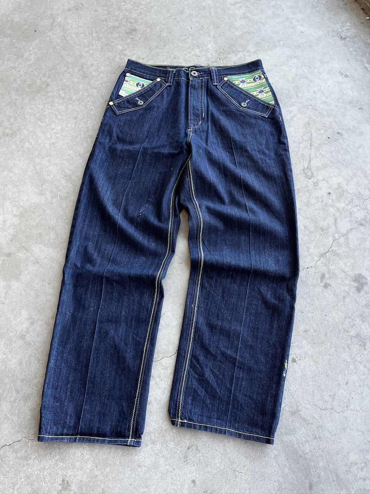 Coogi Vintage 1990s Coogi Embroidered Pocket Jeans (unisex) Size US 36 / EU 52 - 6 Thumbnail