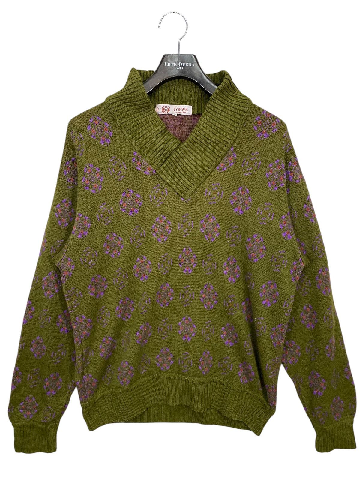 Loewe 🔥RARELY🔥Vintage loewe madrid 1846 cable knit wool sweater Size US M / EU 48-50 / 2 - 4 Thumbnail