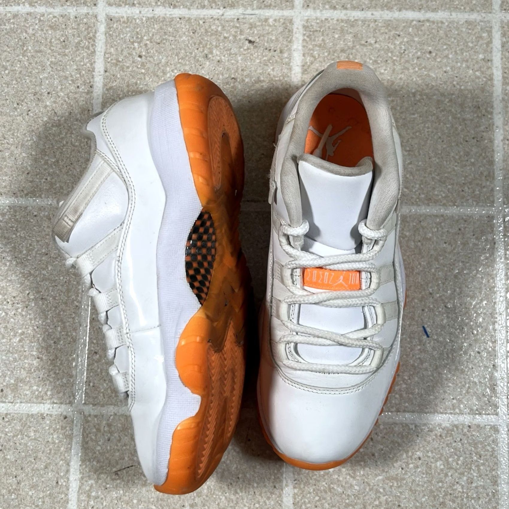 Jordan Brand Nike Air Jordan 11 Retro Low Bright Citrus AH7860-139 Womens 8 Mens 6.5 White Shoes Size US 7 / EU 40 - 4 Thumbnail