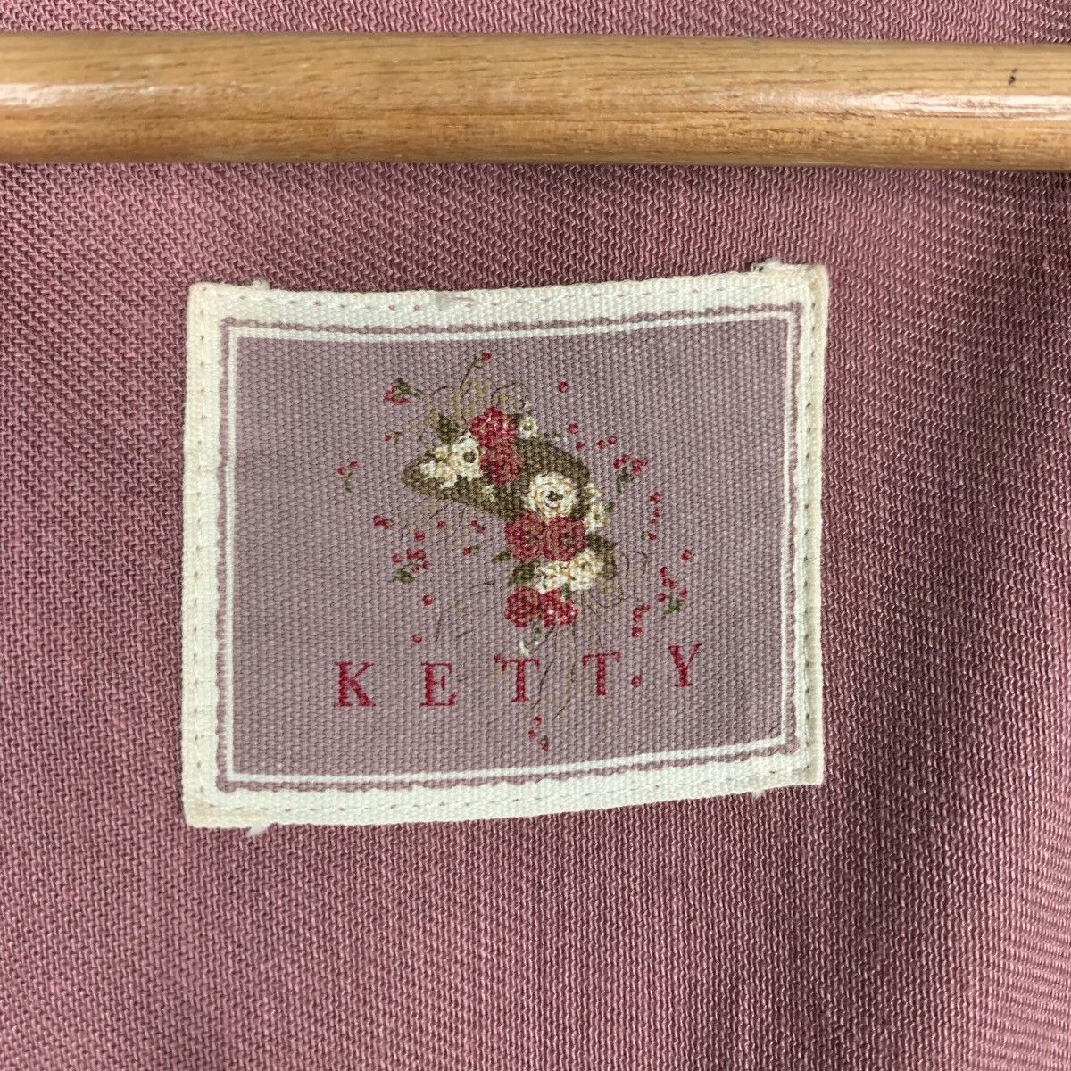 Japanese Brand KETTY Embroidery Big Logo Pink Jacket #1398-C63 Size M / US 6-8 / IT 42-44 - 15 Thumbnail