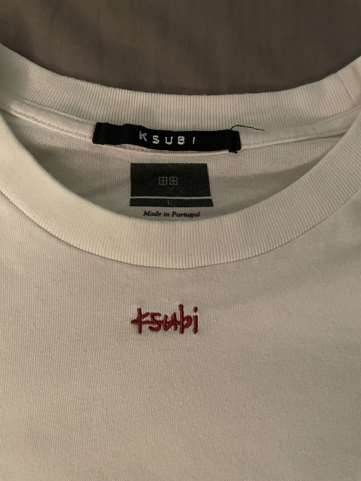 Ksubi Ksubi White Stitched Logo T Shirt Men’s Size L Size US L / EU 52-54 / 3 - 3 Thumbnail