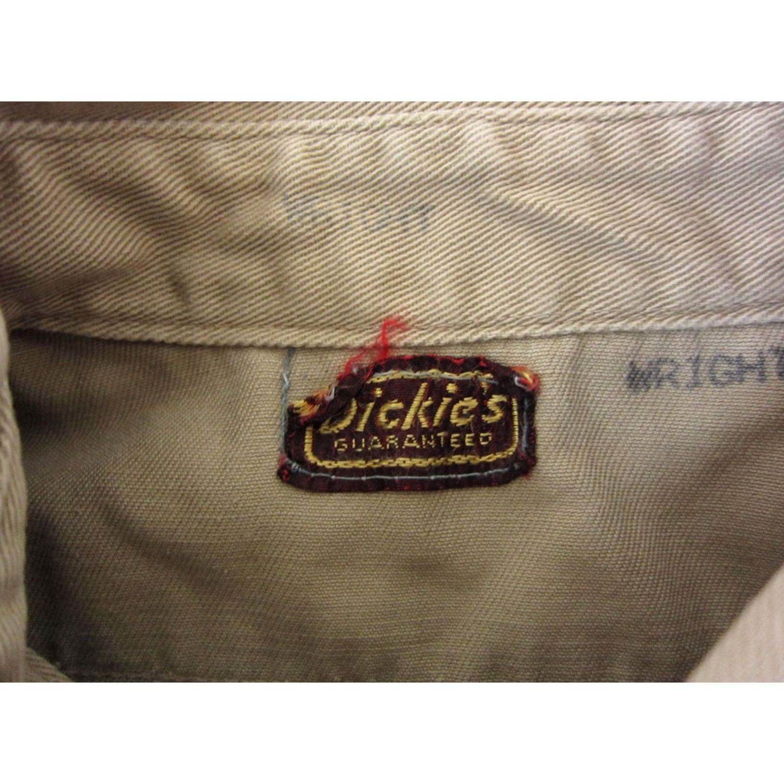Dickies VINTAGE Dickies Shirt Mens M Brown True Adult Made USA 40s 50s Army Size US M / EU 48-50 / 2 - 6 Thumbnail