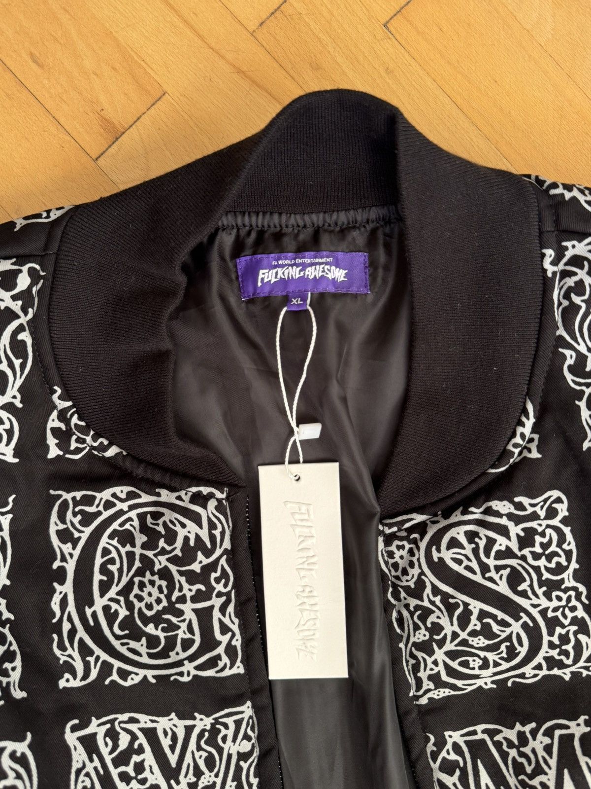 Fucking Awesome Fucking Awesome Jacket – Gothic Letter Print (XL, Fits M/L Size US XL / EU 56 / 4 - 6 Thumbnail