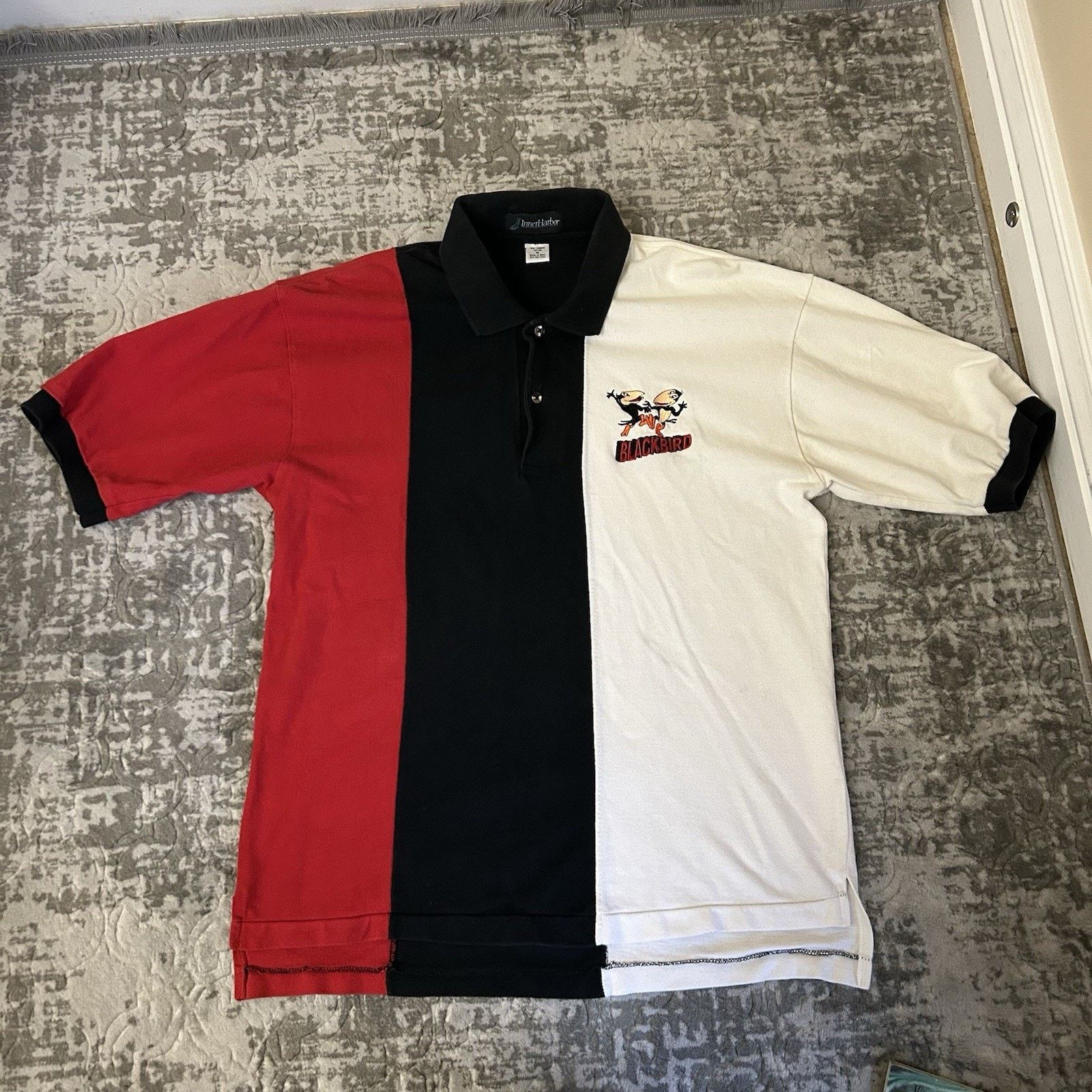Other Vtg Inner Harbor Blackbird Color Block Polo Shirt Mens Sz M Size US M / EU 48-50 / 2 - 8 Thumbnail