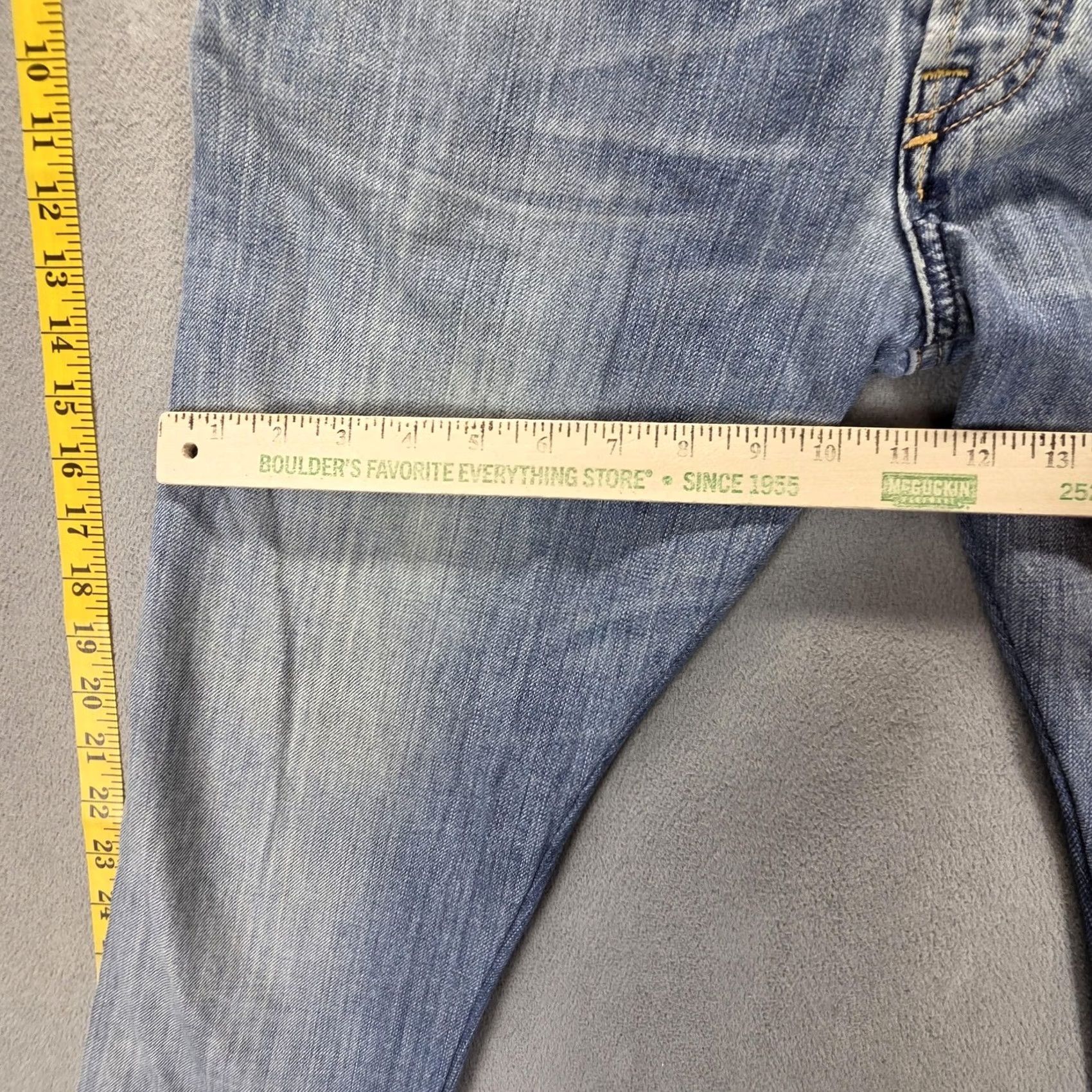 Diesel Diesel Jeans Mens Blue Light Wash Straight 30x28 Denim ZAF Italy Distressed Pockets Logo Regular Fit Vintage: No Gender: Mens Size US 30 / EU 46 - 6 Thumbnail