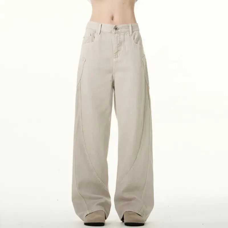 Japanese Brand Retro casual solid color straight leg jeans Size US 32 / EU 48 - 4 Thumbnail