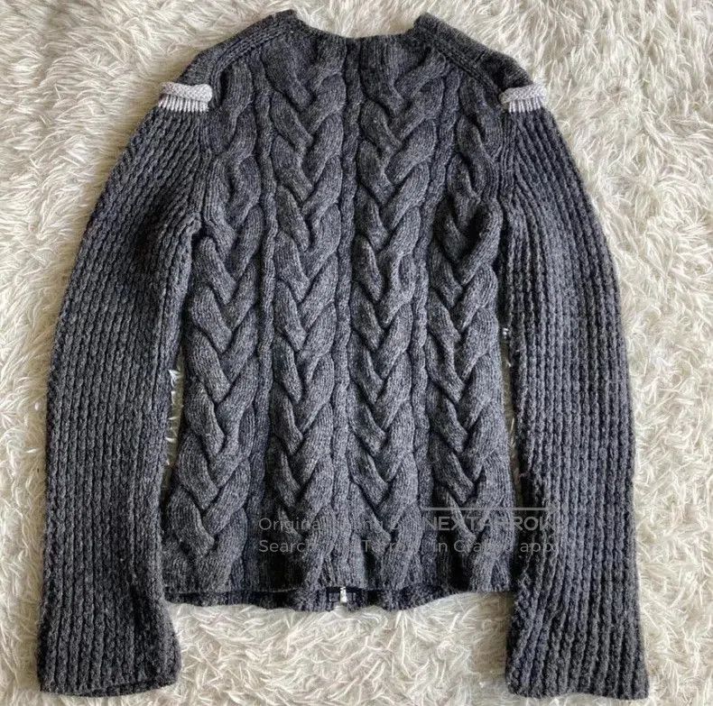 Comme des Garcons COMME des GARCONS HOMMEPLUS Cable Knit Cardigan. Size US S / EU 44-46 / 1 - 2 Thumbnail