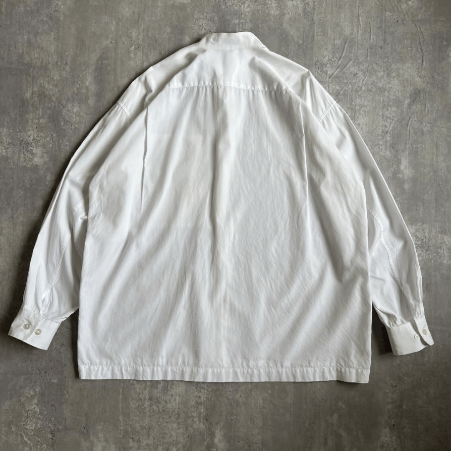 Issey Miyake Silver Tag Band Collar Cotton Shirt White Size US S / EU 44-46 / 1 - 4 Thumbnail