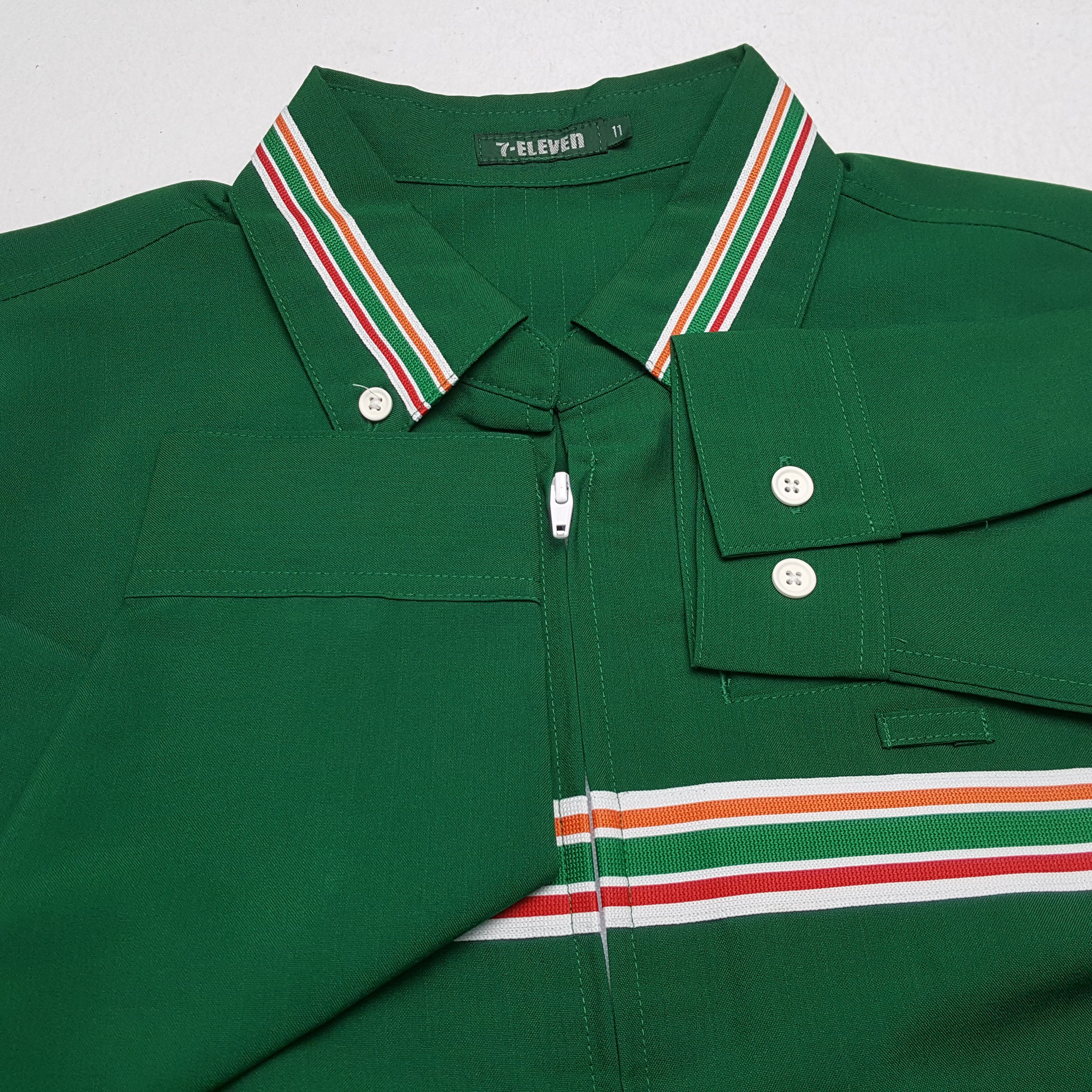 Japanese Brand × Vintage Vintage 7-ELEVEn Japanese Workers Uniform Shirt Jacket Size US S / EU 44-46 / 1 - 8 Thumbnail