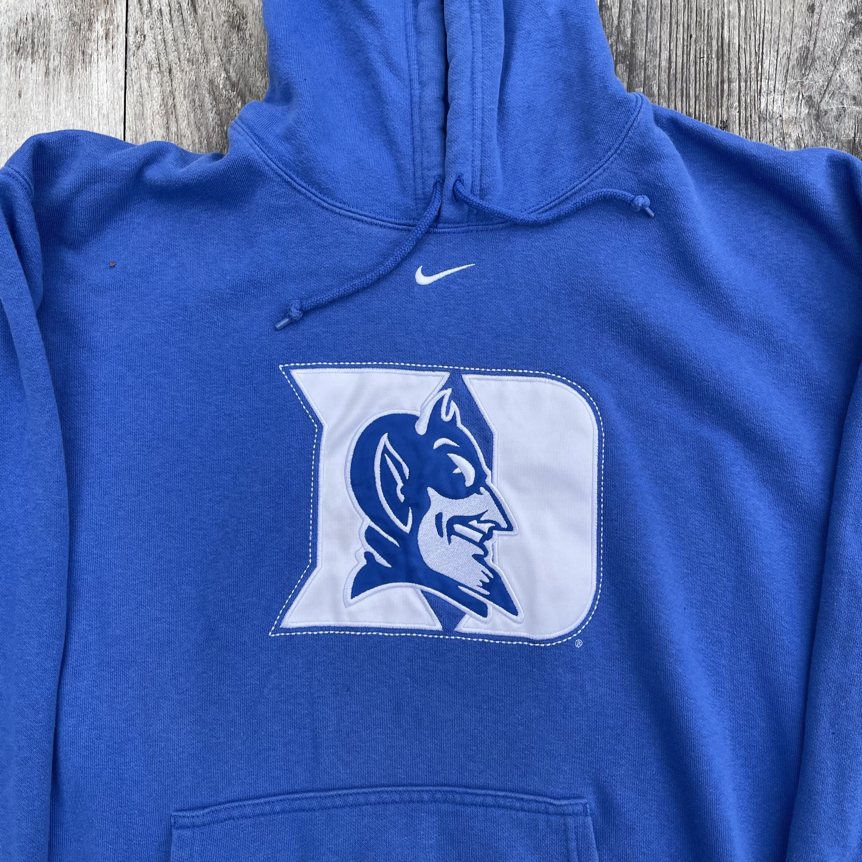Nike Early 2000s Nike Center Swoosh Team Duke University Hoodie Size US XL / EU 56 / 4 - 2 Thumbnail
